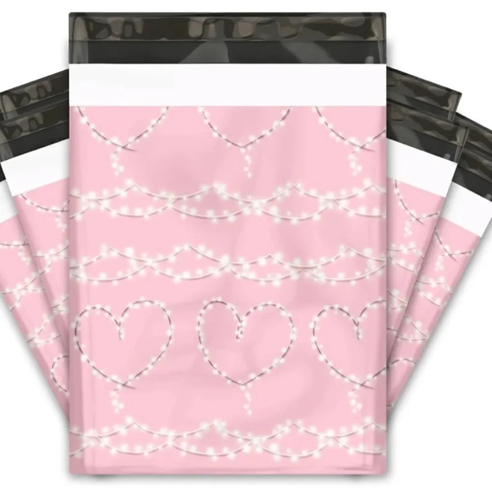 Poly Mailers MIx 6x9 10x13 14.5x19 30 pieces insert cards 30 stickers